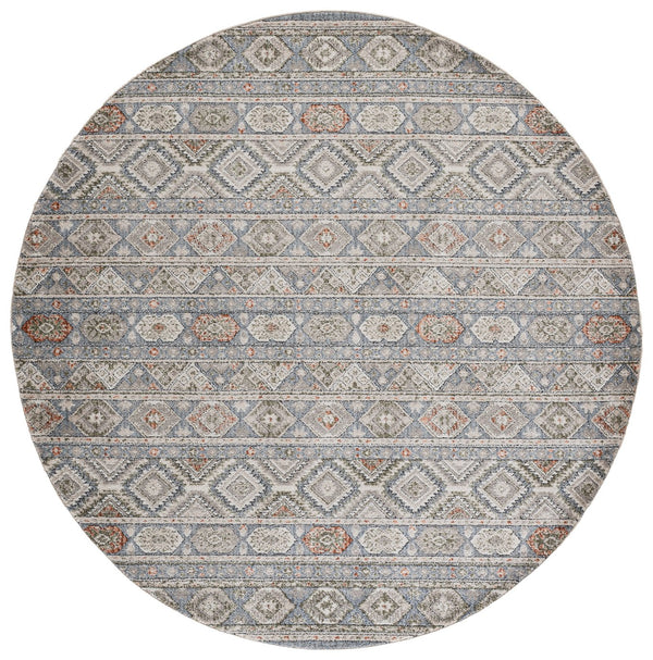 Safavieh Grove Contemporary Blue And Ivory Area Rug – Low-Profile, Power-Loomed Turkish Construction, Durable Stain-Resistant Finish 8'-0" x 10'-0" GOV670M-8