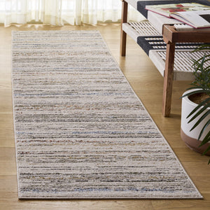 Safavieh Grove Ivory And Blue-Rust Runner Rug — Low-Profile Durable Hallway Accent, Power-Loomed In Turkey 2'-2" x 8'-0" GOV672A-28