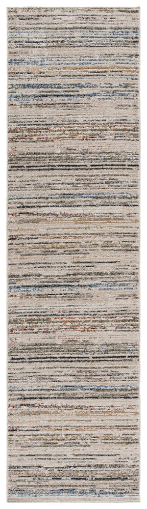 Safavieh Grove Elegant Ivory Rug With Blue-Rust Accents, Low-Profile Power-Loomed Turkey Durable Design 4'-0" x 6'-0" GOV672A-4