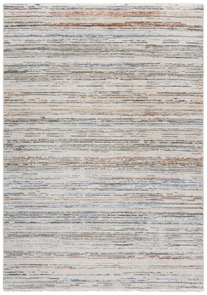 Safavieh Grove Ivory And Blue Rust Area Rug — Low-Profile Power-Loomed Design For Modern Living Spaces 8'-0" x 10'-0" GOV672A-8