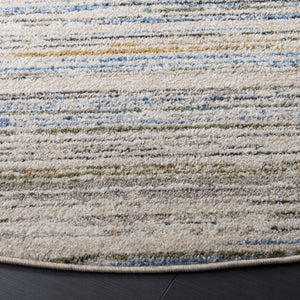 Safavieh Grove Ivory And Blue Rust Area Rug — Low-Profile Power-Loomed Accent Rug, Durable Soft Fibers 5'-3" x 7'-6" GOV672A-5