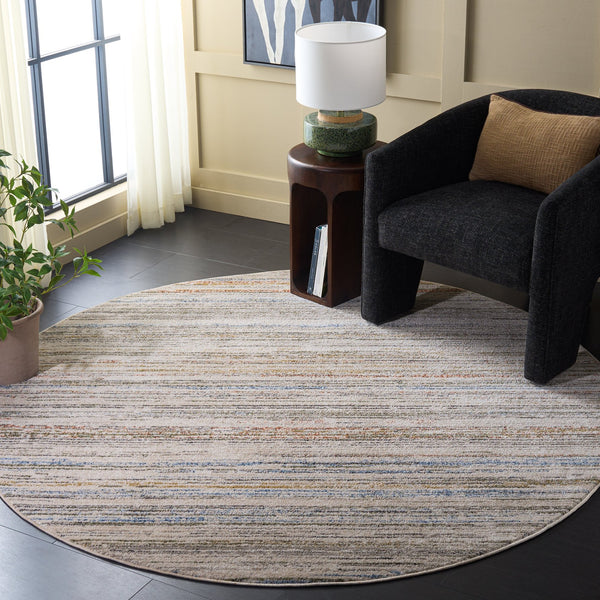 Safavieh Grove Ivory And Blue Rust Area Rug — Low-Profile Power-Loomed Design For Modern Living Spaces 8'-0" x 10'-0" GOV672A-8