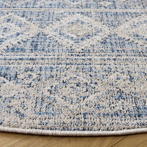Safavieh Grove Modern Blue & Ivory Area Rug — Plush 3/8" Power-Loomed Durability, Stain-Resistant Turkish Craftsmanship 5'-3" x 7'-6" GOV678M-5