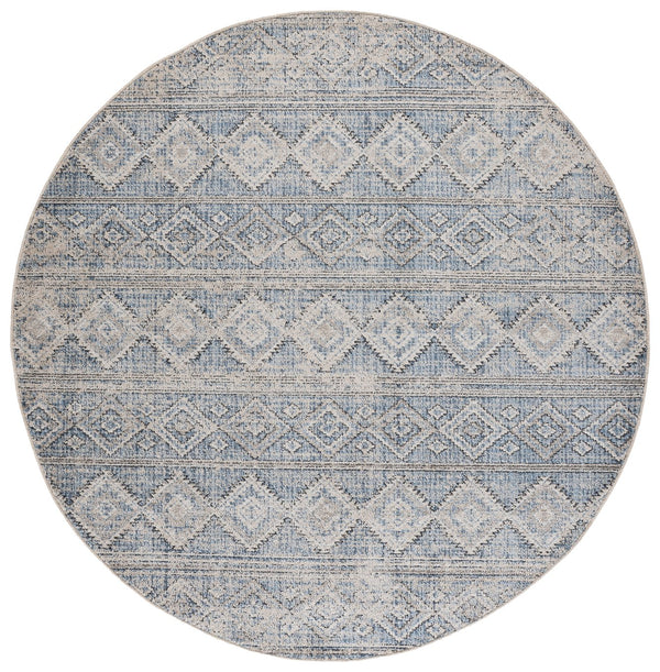 Safavieh Grove Modern Blue & Ivory Area Rug — Plush 3/8" Power-Loomed Durability, Stain-Resistant Turkish Craftsmanship 5'-3" x 7'-6" GOV678M-5