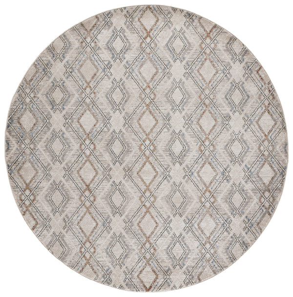 Safavieh Grove Ivory And Blue-Rust Area Rug — Low-Profile Power-Loomed Turkish Design, Durable & Easy Care 8'-0" x 10'-0" GOV680A-8