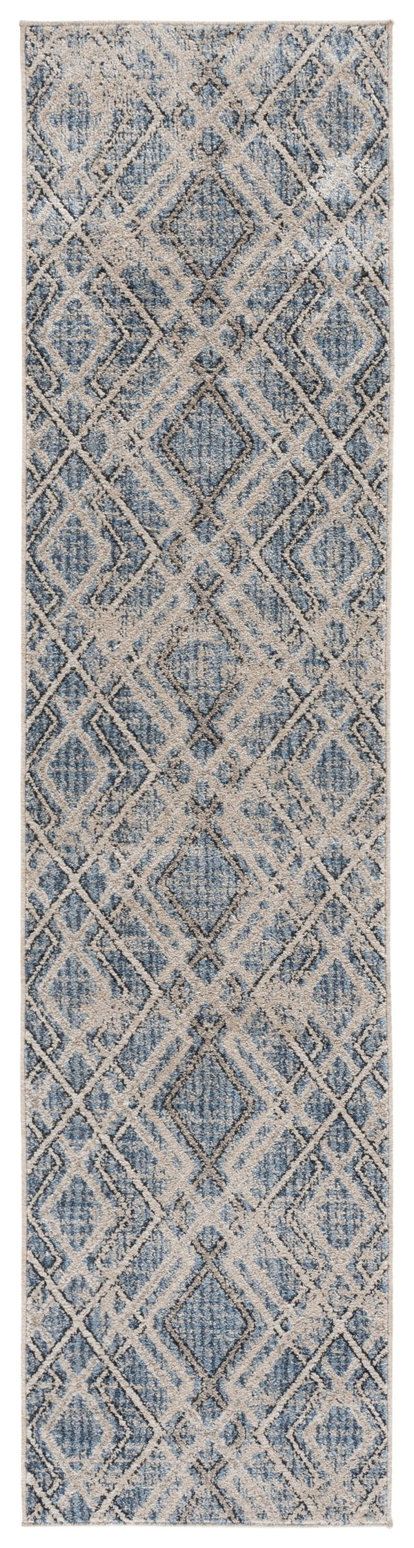 Safavieh Grove Calm Blue Ivory Low-Profile Rug — Power-Loomed Turkish Construction, Stain-Resistant Texture 8'-0" x 10'-0" GOV680M-8
