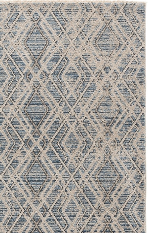 Safavieh Grove Calm Blue Ivory Low-Profile Rug — Power-Loomed Turkish Construction, Stain-Resistant Texture 8'-0" x 10'-0" GOV680M-8