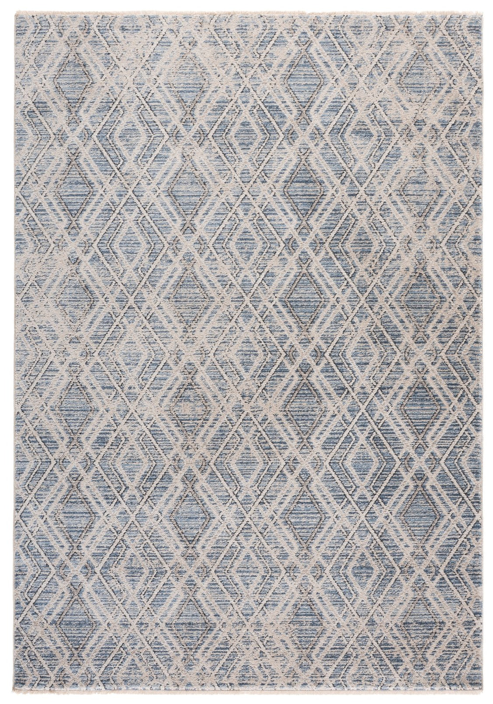 Safavieh Grove Calm Blue Ivory Low-Profile Rug — Power-Loomed Turkish Construction, Stain-Resistant Texture 8'-0" x 10'-0" GOV680M-8