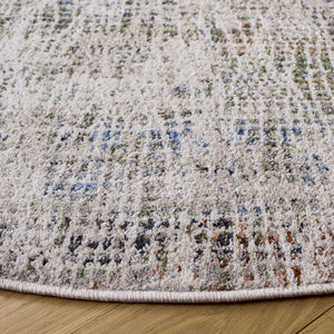 Safavieh Grove Serene Ivory And Green Square Rug — Low-Profile Power-Loomed Turkish Design For Everyday Elegance 6'-7" x 6'-7" GOV684A-7SQ