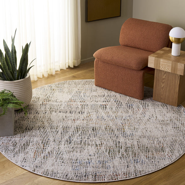 Safavieh Grove Ivory And Green Low-Profile Area Rug — Durable, Stain-Resistant Power-Loomed Turkish Design 8'-0" x 10'-0" GOV684A-8