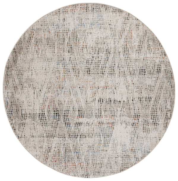 Safavieh Grove Modern Ivory And Green Area Rug — Low-Profile Power-Loomed Polypropylene, Stain-Resistant 5'-3" x 7'-6" GOV684A-5