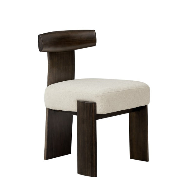 Greenington Olly Solid Bamboo Dining Chair Set of Two with Cushioned Seat and Performance Fabric GOY002B