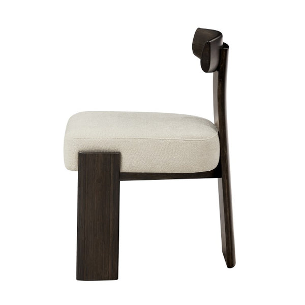Greenington Olly Solid Bamboo Dining Chair Set of Two with Cushioned Seat and Performance Fabric GOY002B