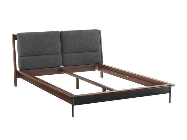 Greenington Park Avenue Queen Bed Solid Bamboo Frame with Cushioned Headboard and Steel Accents Ruby GPA0001RB