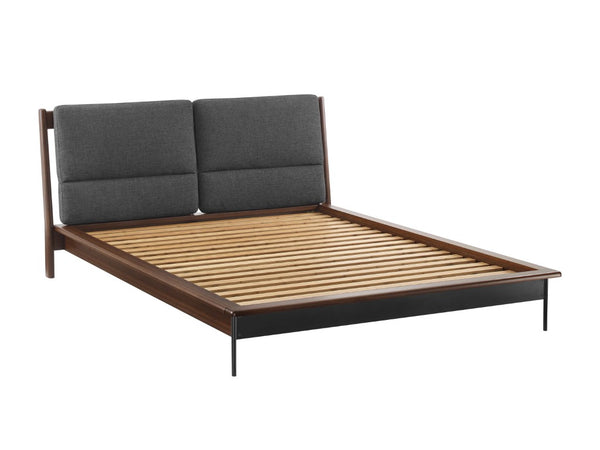 Greenington Park Avenue Queen Bed Solid Bamboo Frame with Cushioned Headboard and Steel Accents Ruby GPA0001RB
