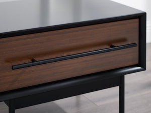 Greenington Park Avenue Solid Bamboo Nightstand with Soft Close Drawer and Matte Black Accents GPA0004RB