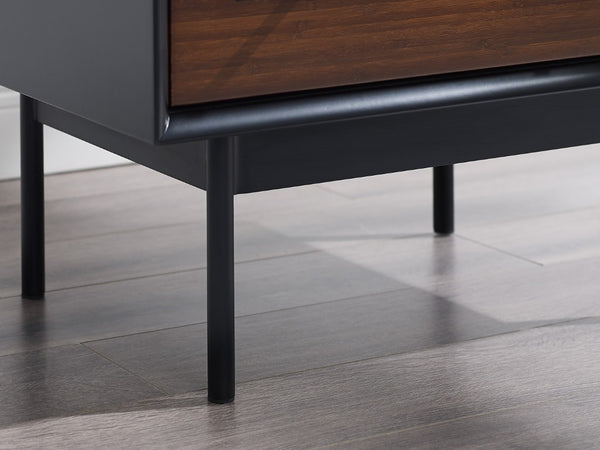 Greenington Park Avenue Solid Bamboo Nightstand with Soft Close Drawer and Matte Black Accents GPA0004RB