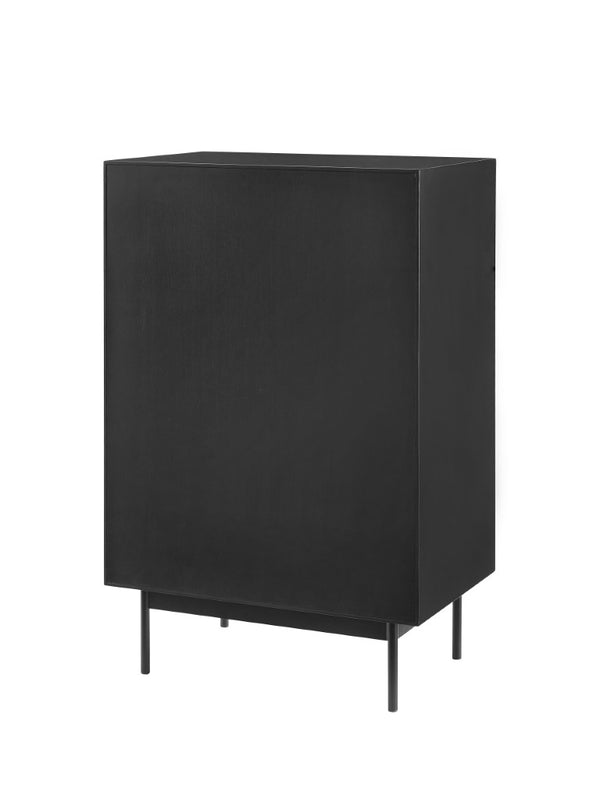 Greenington Park Avenue Solid Bamboo Four Drawer High Chest with Matte Steel Pulls Bedroom GPA0005RB