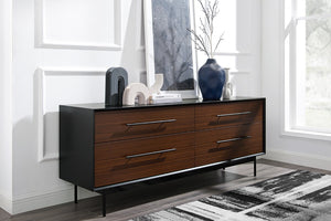 Greenington Park Avenue Solid Bamboo Double Dresser with 4 Soft Close Drawers and Steel Base GPA0006RB
