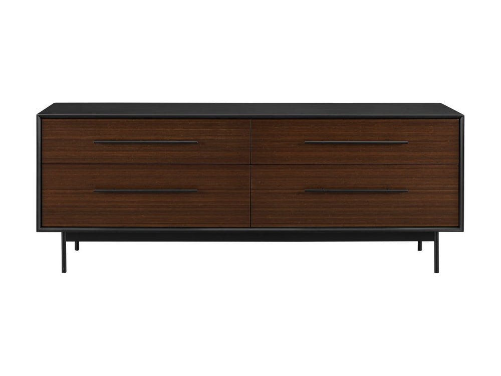 Greenington Park Avenue Solid Bamboo Double Dresser with 4 Soft Close Drawers and Steel Base GPA0006RB