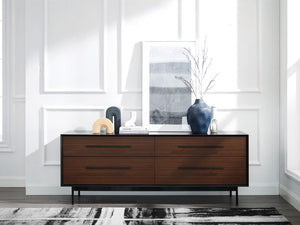 Greenington Park Avenue Solid Bamboo Double Dresser with 4 Soft Close Drawers and Steel Base GPA0006RB