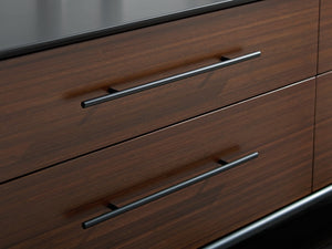 Greenington Park Avenue Solid Bamboo Double Dresser with 4 Soft Close Drawers and Steel Base GPA0006RB