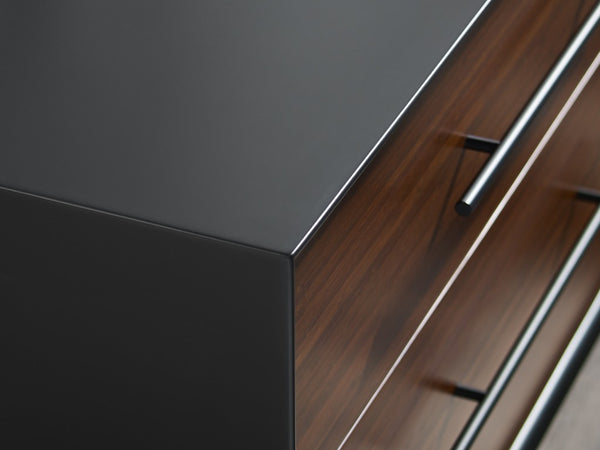 Greenington Park Avenue Solid Bamboo Double Dresser with 4 Soft Close Drawers and Steel Base GPA0006RB