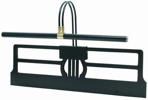 House Of Troy Slim-line Elegant Grand Piano Lamp - Stylish Design With Adjustable Clamp & Led Compatible Lighting Black,Polished Brass Metal Gpxl-617