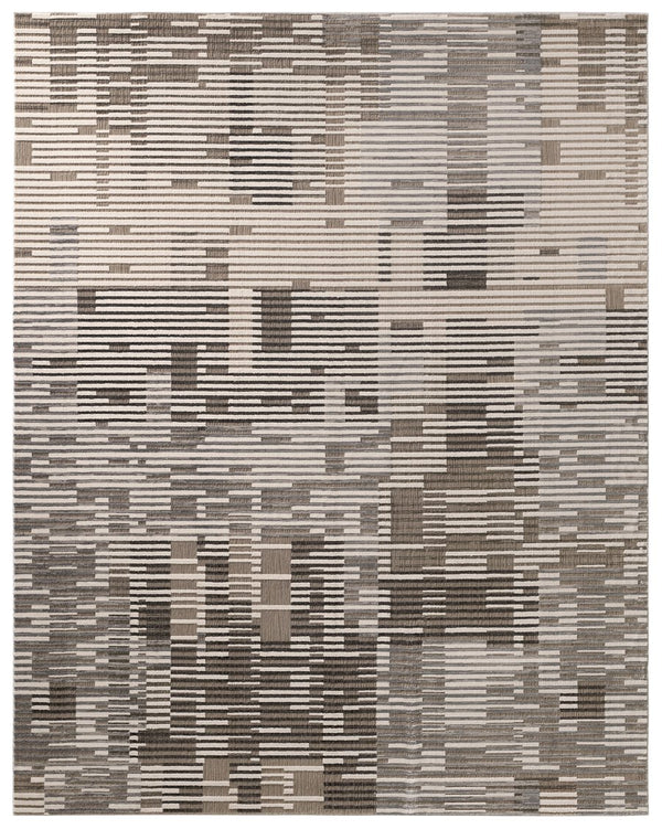 Jaipur Living Graphite Gravity Gra01 Powerloomed Machinemade 100% Polyester Lines Stripes Indoor Rug Gray, Cream 100% Polyester Rug155183