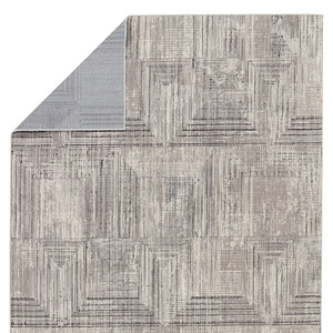 Jaipur Living Graphite Sublime Gra03 Powerloomed Machinemade 100% Polyester Geometric Geometric Indoor Rug Gray, Cream 100% Polyester Rug155193