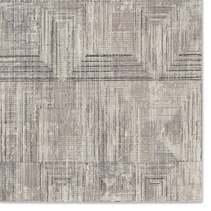 Jaipur Living Graphite Sublime Gra03 Powerloomed Machinemade 100% Polyester Geometric Geometric Indoor Rug Gray, Cream 100% Polyester Rug155193