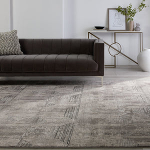 Jaipur Living Graphite Sublime Gra03 Powerloomed Machinemade 100% Polyester Geometric Geometric Indoor Rug Gray, Cream 100% Polyester Rug155193