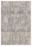 Graphite Sublime Modern Industrial Machine Made Indoor Rug