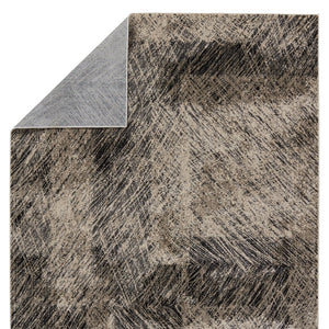 Jaipur Living Graphite Dairon Gra04 Powerloomed Machinemade 100% Polyester Lines Abstract Indoor Rug Black, Gray 100% Polyester Rug155198