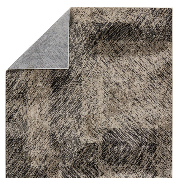 Jaipur Living Graphite Dairon Gra04 Powerloomed Machinemade 100% Polyester Lines Abstract Indoor Rug Black, Gray 100% Polyester Rug155198