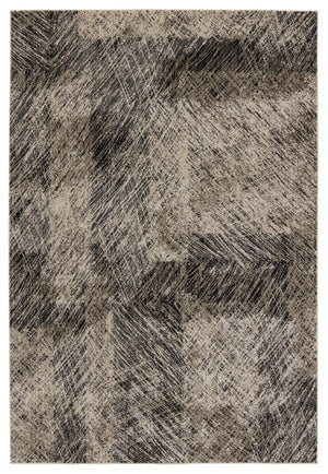 Jaipur Living Graphite Dairon Gra04 Powerloomed Machinemade 100% Polyester Lines Abstract Indoor Rug Black, Gray 100% Polyester Rug155198