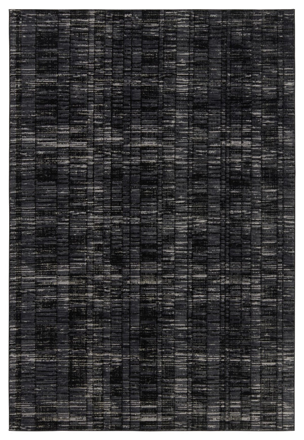 Jaipur Living Graphite Carbon Modern Industrial Machine Made Indoor Rug Gray 8'x10'
