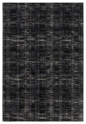 Jaipur Living Graphite Carbon Gra05 Powerloomed Machinemade 100% Polyester Lines Geometric Indoor Rug Gray, Black 100% Polyester Rug155203