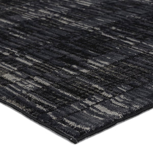 Jaipur Living Graphite Carbon Gra05 Powerloomed Machinemade 100% Polyester Lines Geometric Indoor Rug Gray, Black 100% Polyester Rug155203