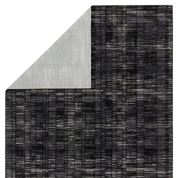 Jaipur Living Graphite Carbon Gra05 Powerloomed Machinemade 100% Polyester Lines Geometric Indoor Rug Gray, Black 100% Polyester Rug155203