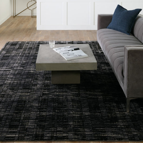 Jaipur Living Graphite Carbon Modern Industrial Machine Made Indoor Rug Gray 8'x10'