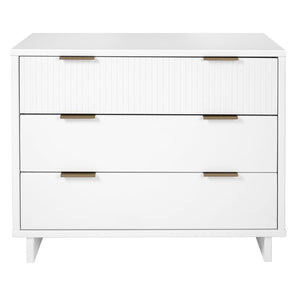 Manhattan Comfort Granville Modern 2 Piece - Tall Narrow and Standard Dresser White GRAN011