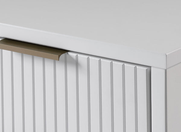 Manhattan Comfort Granville Modern 2 Piece - Tall Narrow and Standard Dresser White GRAN011