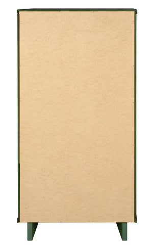 Manhattan Comfort Granville Modern 2 Piece - Tall Narrow and Standard Dresser Sage Green GRAN013