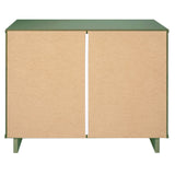 Manhattan Comfort Granville Modern 2 Piece - Tall Narrow and Standard Dresser Sage Green GRAN013