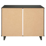 Manhattan Comfort Granville Modern 2 Piece - Tall Narrow and Standard Dresser Dark Grey GRAN015