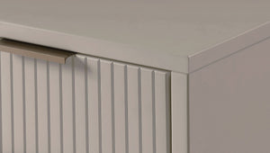 Manhattan Comfort Granville Modern 2 Piece - Tall Narrow and Standard Dresser Light Grey GRAN016