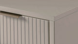 Manhattan Comfort Granville Modern 2 Piece - Tall Narrow and Standard Dresser Light Grey GRAN016