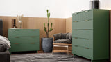 Manhattan Comfort Granville Modern Dresser and Chest Sage Green GRAN023