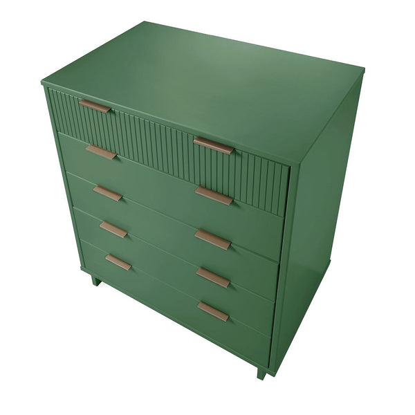 Manhattan Comfort Granville Modern Dresser and Chest Sage Green GRAN023